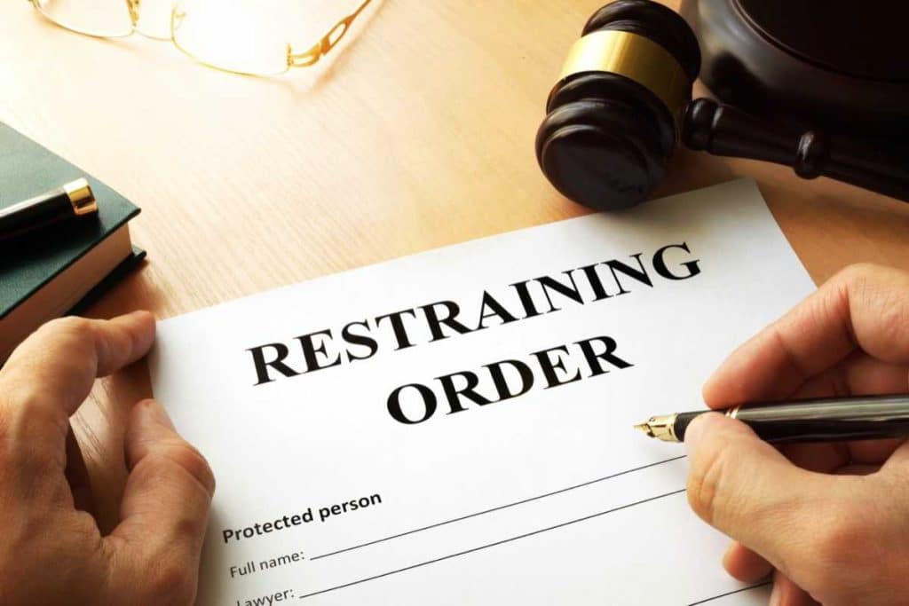 fight a restraining order while filing for fivorce